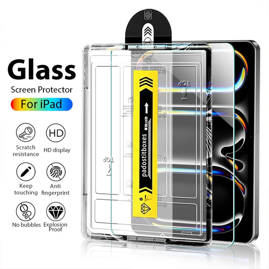 iPad Tempered Glass Screen Protector — Ultra-Clear Defense