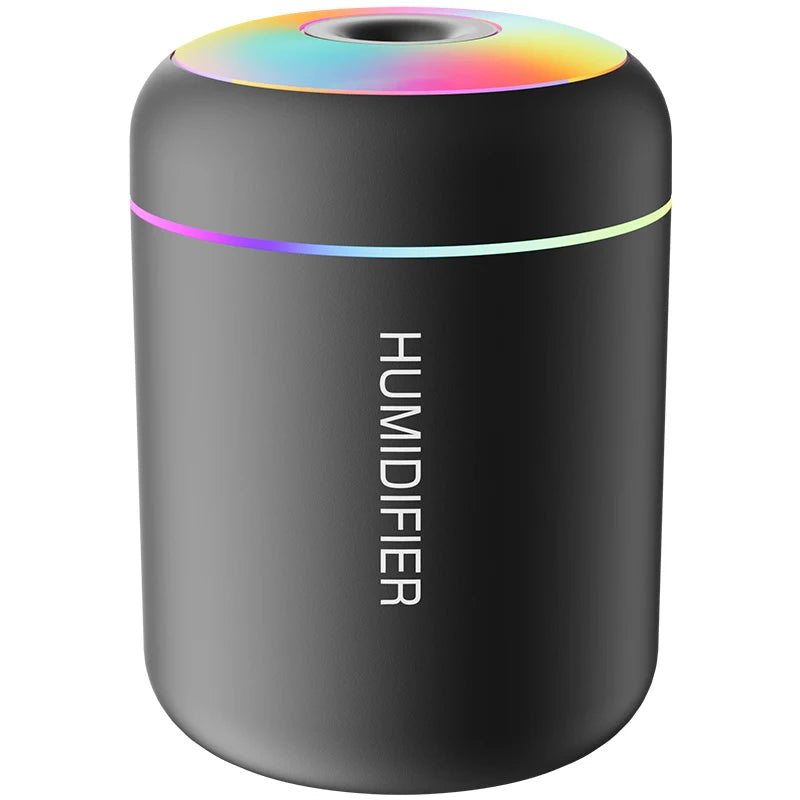 Mini Air Humidifier USB Aroma Diffuser Essential Oil Purifier Mist Maker Colorful Lights humidificador For Home Car Office 180ML