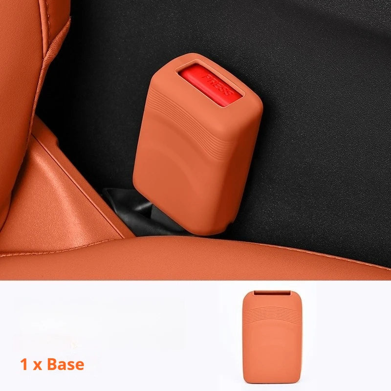 Silicone Seat Belt Buckle Cover — Anti-Scratch Universal Button Guard
