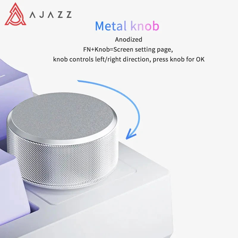 Ajazz AK820 Pro Mechanical Keyboard — Triple-Mode Wireless, Custom Gasket