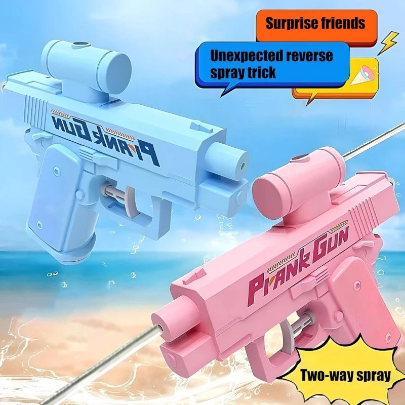 Prank Two-Way Water Gun, Prank Squirt Gun from Front and Back, Creative Pranks Battle Toy for Summer Water Fighting Activities