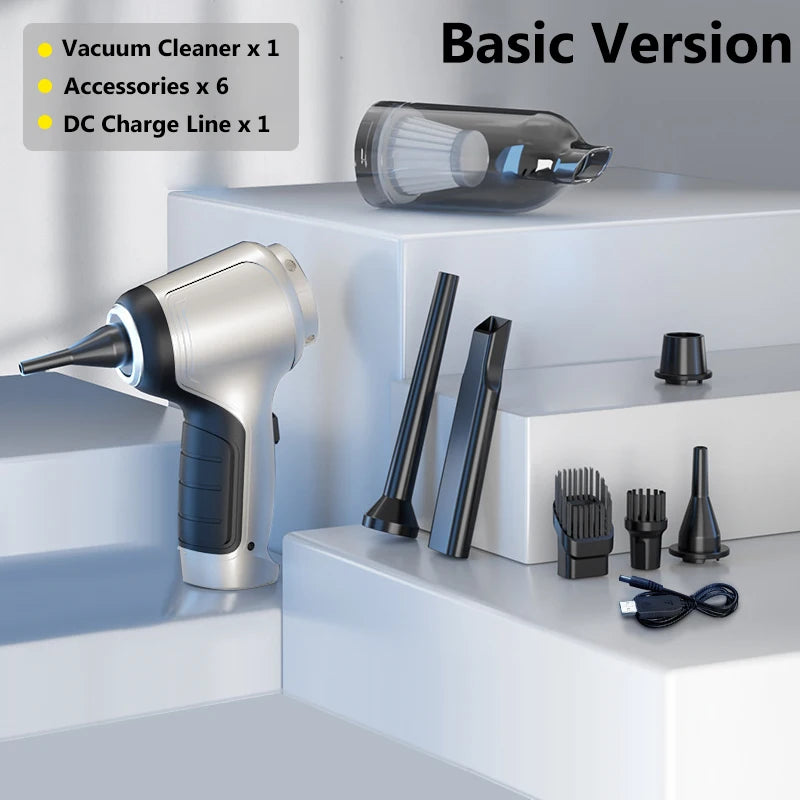 15000Pa Cordless Car & Home Vacuum — Powerful Dual-Use Cleaning