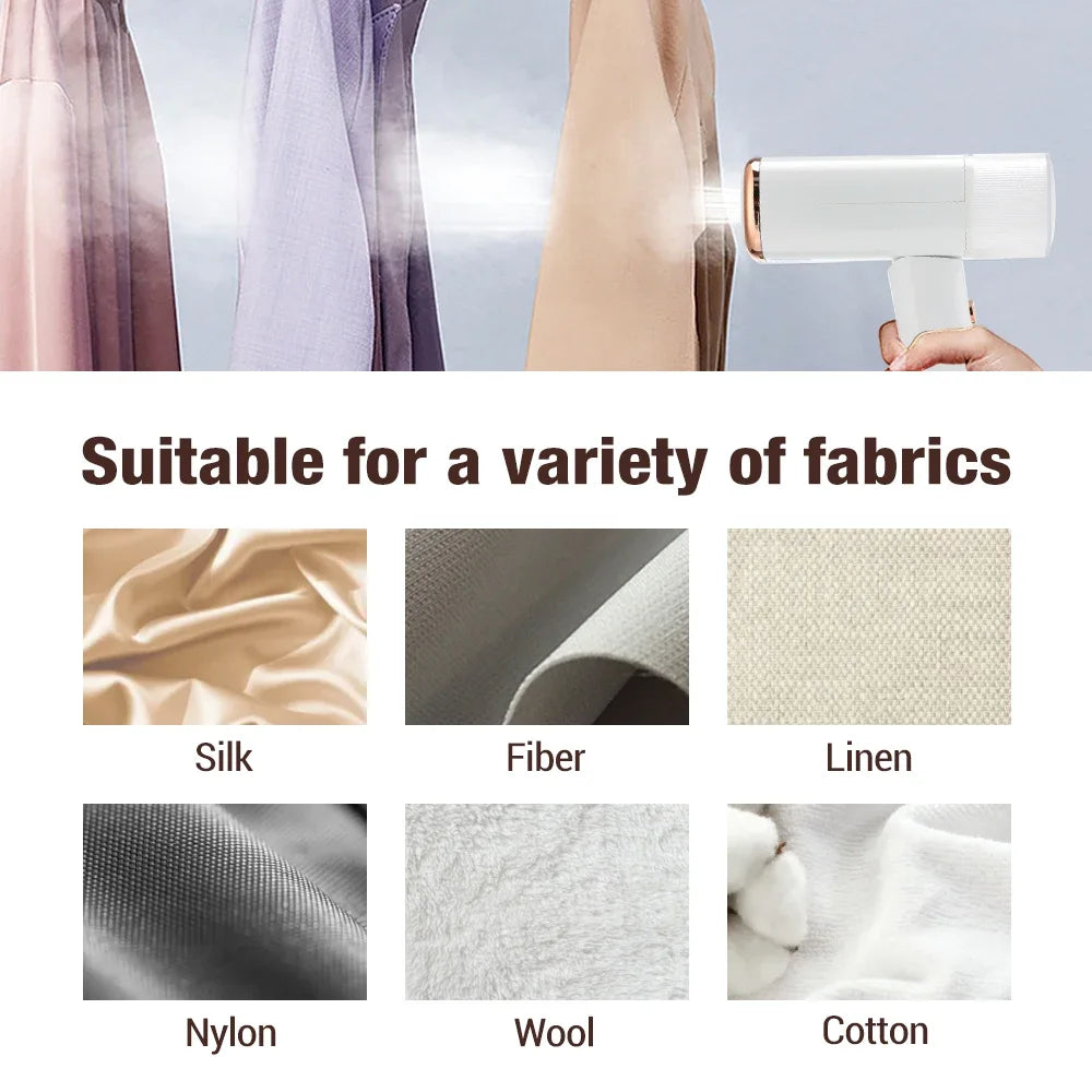 1000W Handheld Garment Steamer — Wrinkle-Free in Seconds