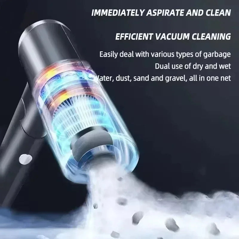 Cordless Wet & Dry Handheld Vacuum — High-Suction Car & Home