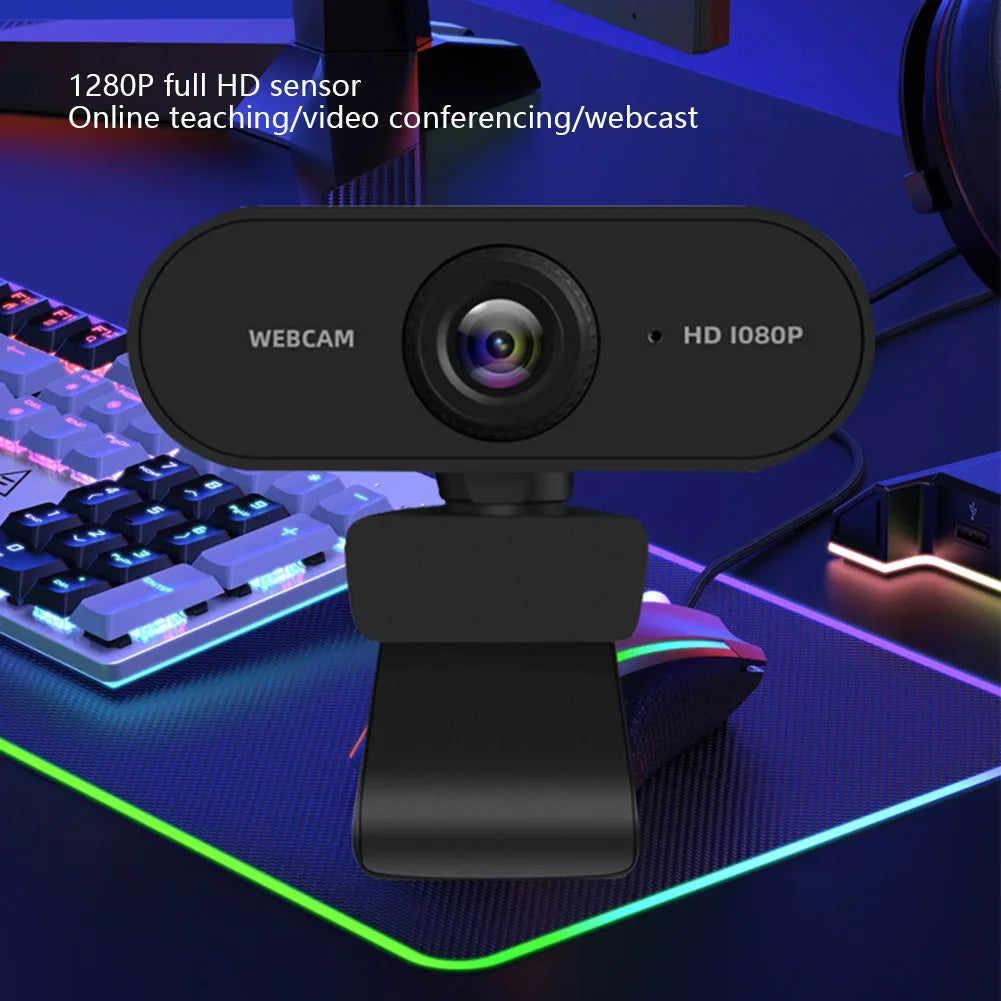 2K Mini Webcam with Microphone – FHD 1080P Web Camera for PC, Laptop, Live Streaming & Video Calls
