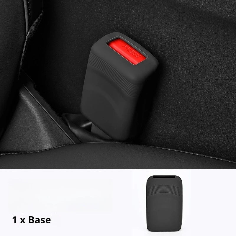 Silicone Seat Belt Buckle Cover — Anti-Scratch Universal Button Guard