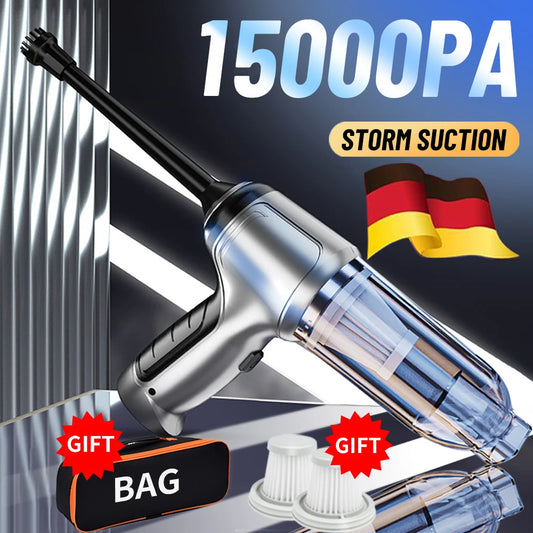 15000Pa Cordless Car & Home Vacuum — Powerful Dual-Use Cleaning