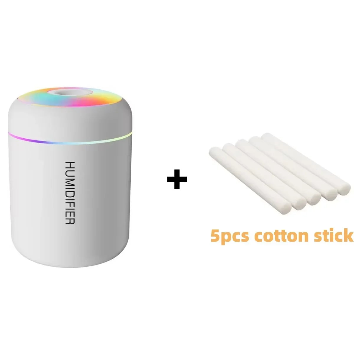 Car Mini Air Humidifier & Aroma Diffuser – 180ml USB Essential Oil Mist Maker with LED Light