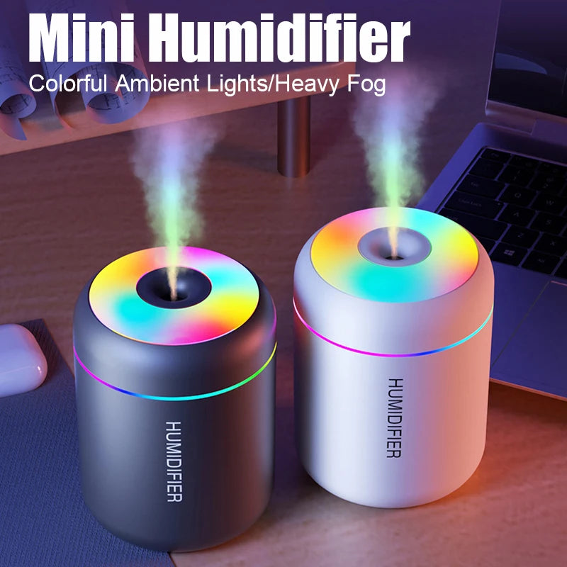 180ml Mini Aroma Humidifier — Ambient Mist & LED Glow