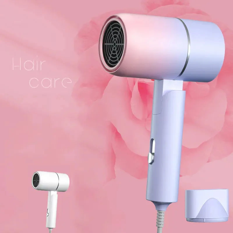 Mini Folding Travel Hair Dryer 750W — Anion Care with Carry Bag